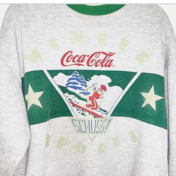 Vintage Coca Cola Winter Sports Sweatshirt - Picture 2 of 6